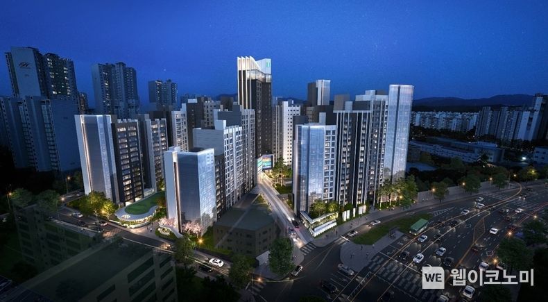 고덕아남 리모델링 조감도(야간) (출처:삼성물산)