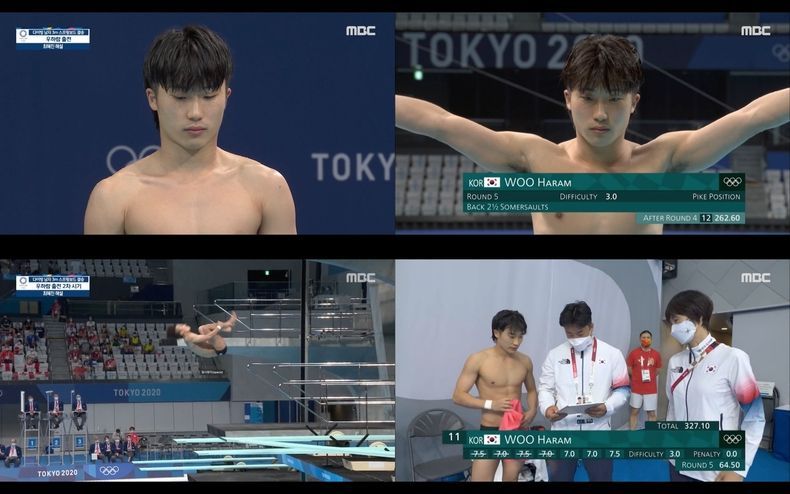‘한국 다이빙 간판’ 우하람, 3m 스프링보드 최초 결승 진출+최고 성적 기록... 메달보다 더 값진 결과 역도 진윤성 6위로 마무리...MBC, 인상 2차 시기 전국 가구 시청률 1위 2021.08.04 (출처:MBC)