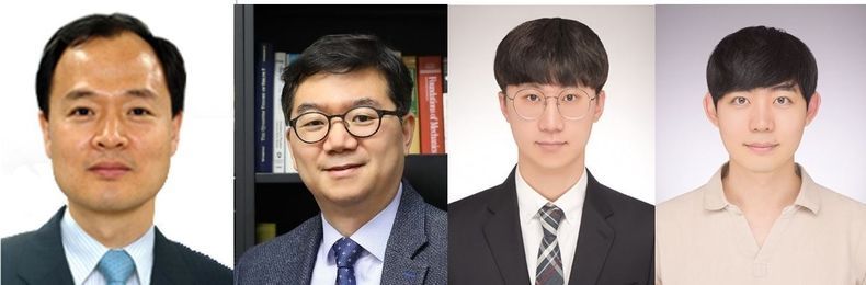 (왼쪽부터) KAIST 전기및전자공학부 최양규 교수(교신저자), KAIST 전기및전자공학부 최성율 교수, KAIST 전기및전자공학부 오정엽 박사과정(제2저자), KAIST 전기및전자공학부 한준규 박사과정(제1저자) 2021.08.05 (출처:KAIST)