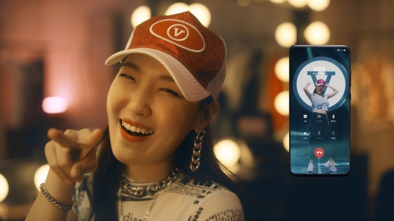 “전화걸어 V 컬러링” 디지털 캠페인 중 한 장면 2021.08.17 (출처:SKT)