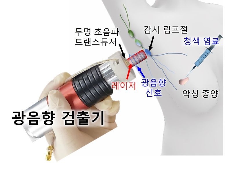광음향 검출기 예시도 2021.08.25 (출처:POSTECH)