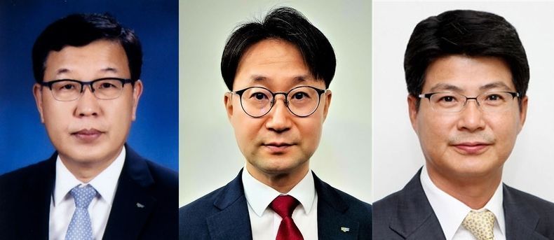 (왼쪽부터)김동완 전무이사, 심현구 상임이사, 이성주 상임이사 2021.09.03 (출처:신용보증기금)