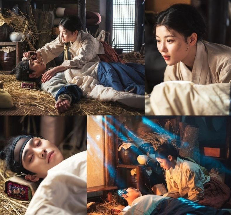 SBS ‘홍천기’ 김유정, 안효섭은 내가 지킨다! 살뜰한 ‘밤샘 간호’ 포착 2021.09.06 (출처:SBS)