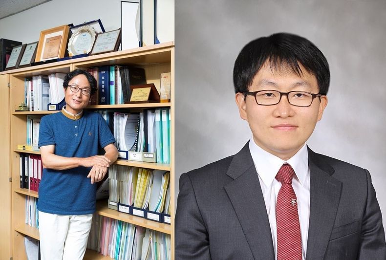 왼쪽부터 KAIST 생명화학공학과 박현규 교수, 가천대 바이오나노학과 김문일 교수 2021.09.07 (출처:KAIST)