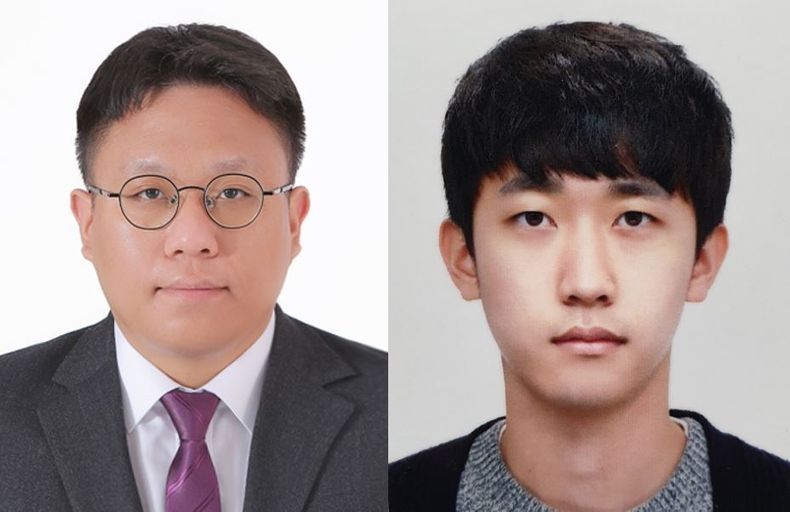 제21회 국제정보디스플레이 학술대회 수상자 (왼쪽부터 김인기 씨, 김경태 씨) 2021.09.07 (출처:POSTECH)