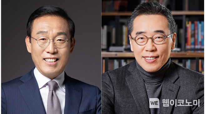 삼성전자 김기남 부회장(왼쪽), 삼성SDS 황성우 사장