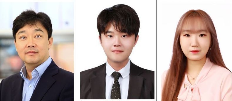 POSTECH 화학공학과 차형준 교수팀 (왼쪽부터 차형준 교수, 조윤기 교수, 최현선 석박사통합과정) 2021.09.29 (출처:POSTECH)