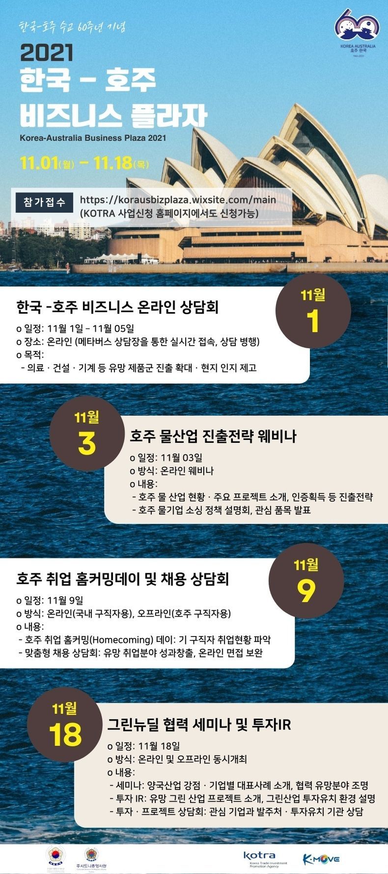 호주 진출 ‘큰 장’, 한-호 비즈니스 플라자 열린다 2021.10.19 (출처:KOTRA)
