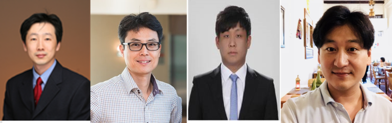 (왼쪽부터)KAIST 물리학과 이경진 교수, 싱가포르국립대 양현수 교수, 싱가포르국립대 이규섭 박사, 고려대학교 이동규 석박사 통합과장 2021.11.04 (출처:KAIST)