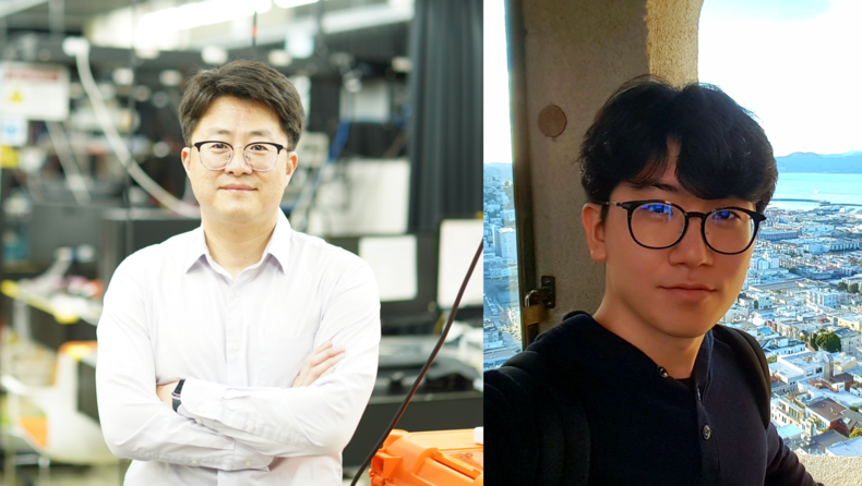POSTECH 연구팀(왼쪽부터 전자전기공학과·IT융합공학과 김철홍 교수, 전승완 박사) 2021.11.09 (출처:POSTECH)