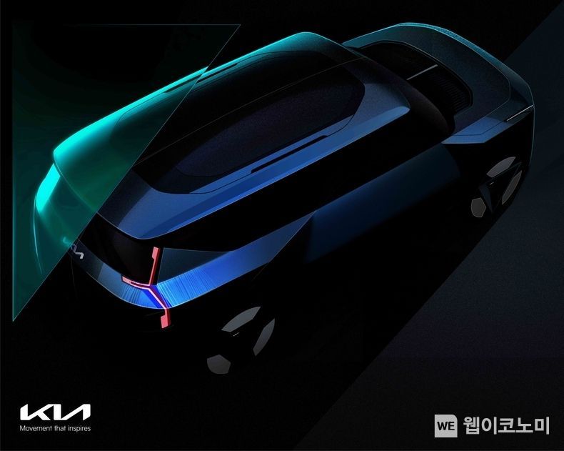 더 기아 콘셉트 EV9(The Kia Concept EV9)’의 내외장 프리뷰 이미지. (출처:기아)