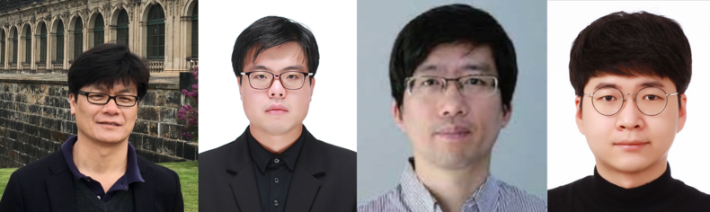 POSTECH 연구팀 (왼쪽부터 POSTECH 물리학과 송창용 교수, 성대호 박사, 전재형 교수, 통합과정 임찬 씨) 2021.11.17 (출처:POSTECH)