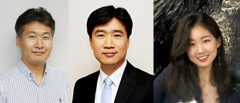 (왼쪽부터) KAIST 신소재공학과 김일두 교수, 전석우 교수, 함영진 박사과정 2021.11.25 (출처:KAIST)