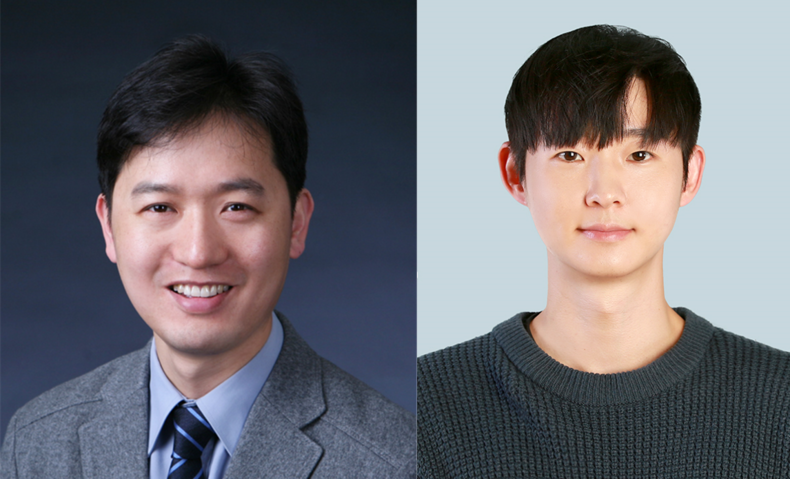 (왼쪽부터)KAIST 신소재공학과 박병국 교수, KAIST 신소재공학과 강재민 박사과정 2021.11.29 (출처:KAIST)