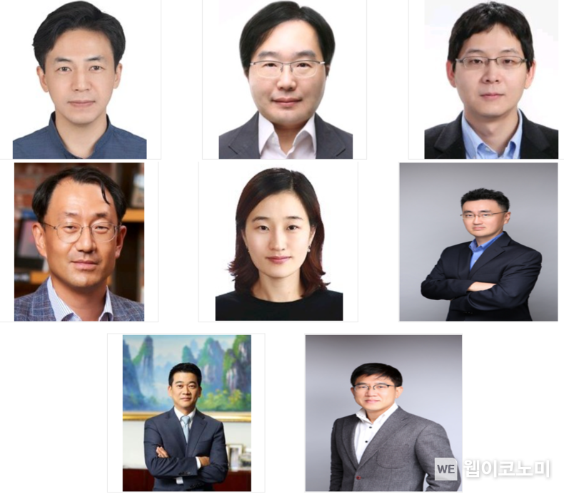 (왼쪽 위부터) 고봉준 부사장, 김찬우 부사장, 박찬우 부사장, 이영수 부사장, 홍유진 부사장, 손영수 부사장, 신승철 부사장, 박찬익 부사장 2021.12.09 (출처:삼성)