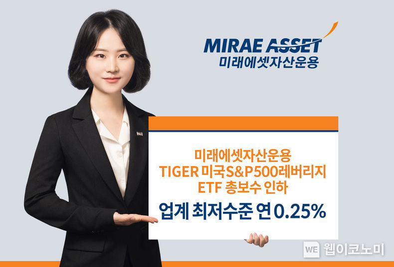 ‘TIGER 미국S&P500레버리지 ETF’ 총 보수 인하 2022.01.04 (출처: 미래에셋자산운용)