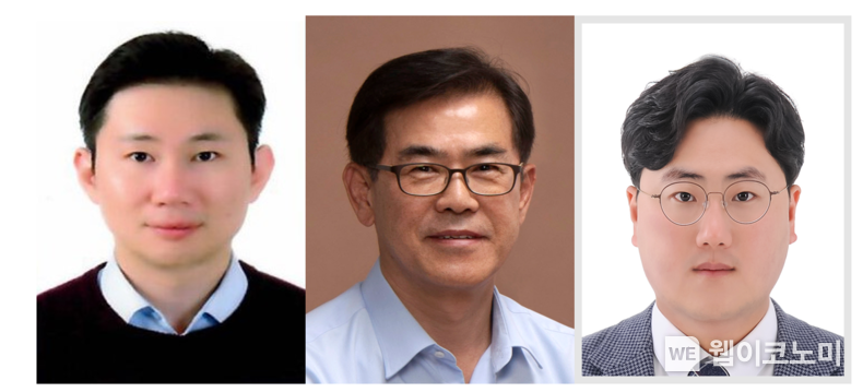 (왼쪽부터) 포스텍 화학공학과 이효민 교수, 김동표 교수, 황윤호 박사 2022.01.05 (출처: POSTECH)