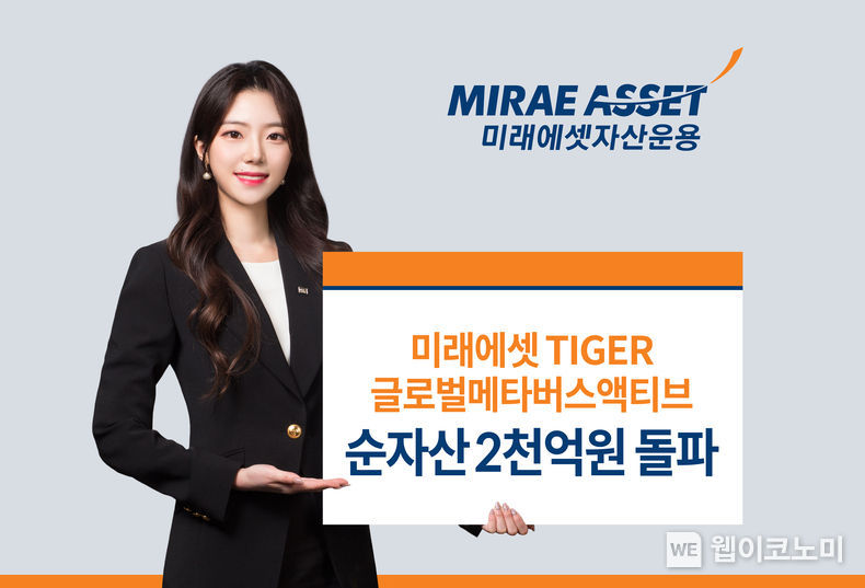 미래에셋 ‘TIGER 글로벌메타버스액티브 ETF’ 순자산 2천억원 돌파 2022.01.12 (출처: 미래에셋자산운용)