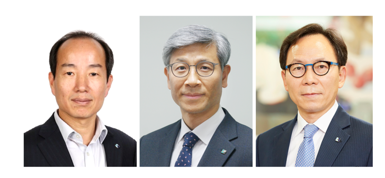 (왼쪽부터) 권용대 부행장, 임문택 부행장, 최광진 부행장 2022.01.13 (출처: IBK기업은행)