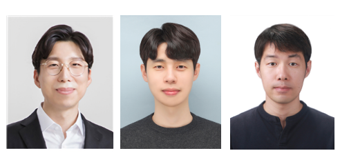 (왼쪽부터) KAIST 신소재공학과 정연식 교수, 김무현 박사과정, 한국전자통신연구원 권병화 박사 2022.01.19 (출처; KAIST)