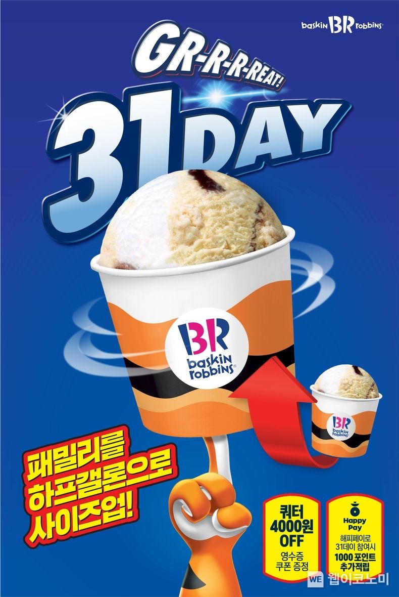 SPC 배스킨라빈스, 설 명절 맞아 ‘그레잇 31데이’ 실시 2022.01.28 (출처: SPC그룹)