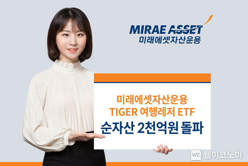 미래에셋 ‘TIGER 여행레저 ETF’ 순자산 2천억원 돌파 2022.03.07 (출처: 미래에셋자산운용)