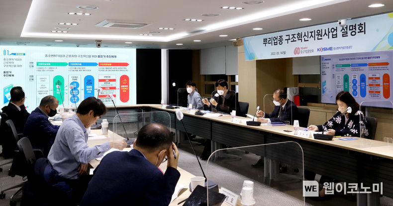 중기중앙회-중진공 '구조혁신 지원사업 설명회' 개최 2022.03.15 (출처: 중소기업중앙회)
