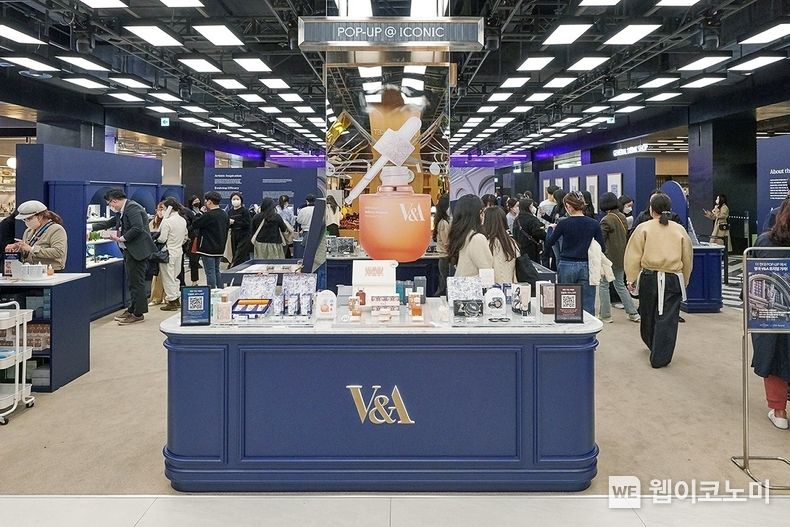V&A 뷰티 팝업 스토어 매장전경 2022.03.16 (출처: 넷마블)