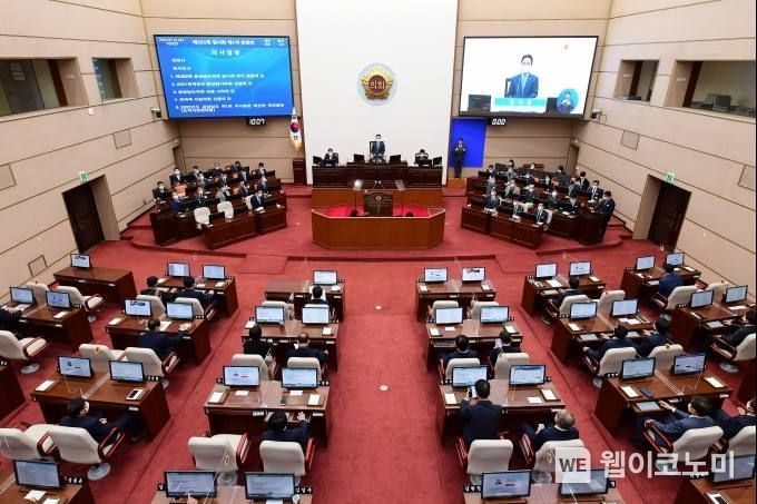 경남도의회 제392회 임시회 제3차 본회의 장면.(사진=경남도의회)