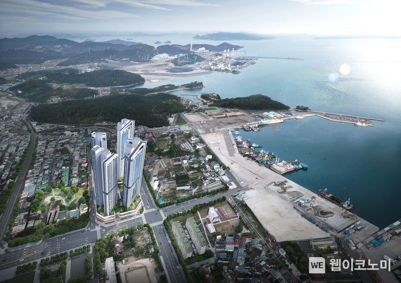 49층 초고층 주상복합아파트 조감도.(사진=사천시)