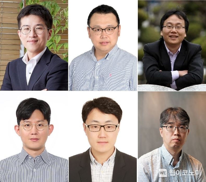  삼성미래기술육성사업 2022년 상반기 지원 과제에 선정된 주요 교수들 왼쪽위부터 시계방향으로 강찬희(서울대), 권영진(KAIST), 김대현(경북대), 김준성(포스텍), 양용수(KAIST), 최영재(GIST) 교수 <가나다순> 2022.04.05 (출처: 삼성전자)