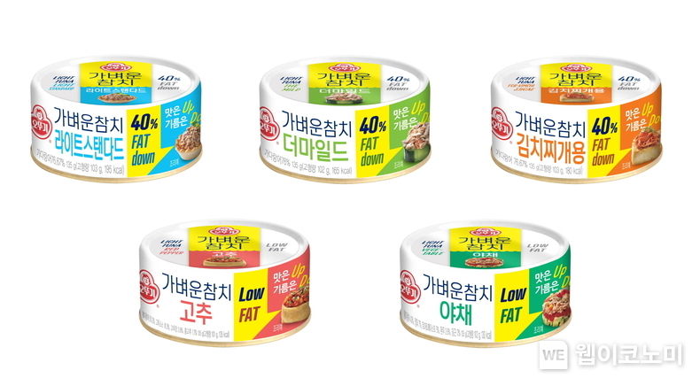  ㈜오뚜기, 지방 함량 40% 낮춘 '가벼운참치' 출시 2022.04.25 (출처: 오뚜기)