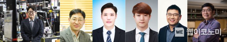 (왼쪽부터) POSTECH IT융합‧기계공학과 김철홍 교수, 기계공학과 이승철 교수, 석사과정 김규원, IT융합공학과 박사과정 김종범씨, 미국 CALTECH 리홍 왕(Lihong Wang) 교수 2022.05.16 (출처 : POSTECH)