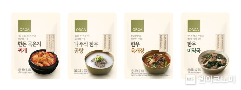 올가만의 비법 육수에 우리 땅에서 건강하게 자란 재료를 아낌없이 넣어 깊은 맛을 내는 올가 프리미엄 국탕류 4종 2022.08.04 (출처:풀무원)