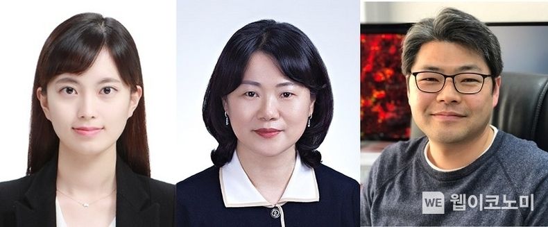 (왼쪽부터) KAIST 생명과학과 이은별 박사, 정연주 박사, 정원석 교수 2022.08.08 (출처:KAIST)