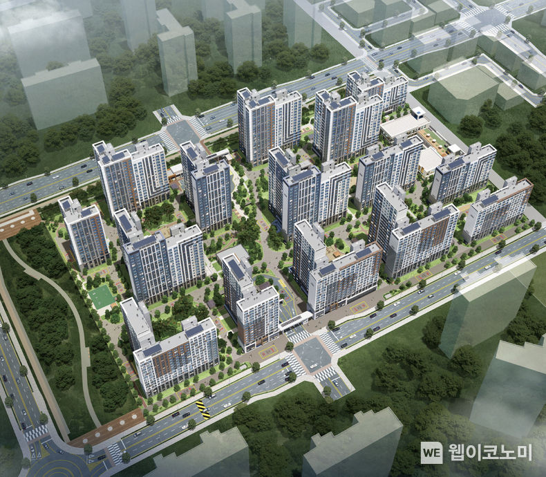 평택고덕 A-53블록 단지 조감도 2022.08.12 (출처:LH)