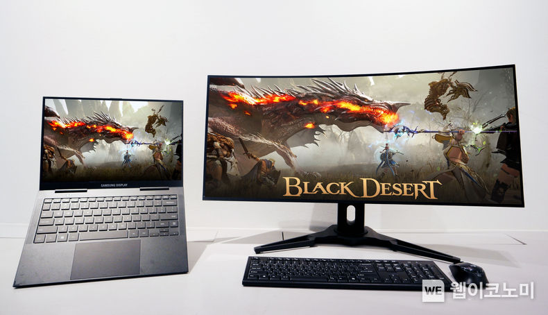 삼성디스플레이가 '게임스컴 2022'에서 선보일 노트북용 OLED 및 모니터용 QD-OLED 2022.08.15 (출처: 삼성디스플레이)