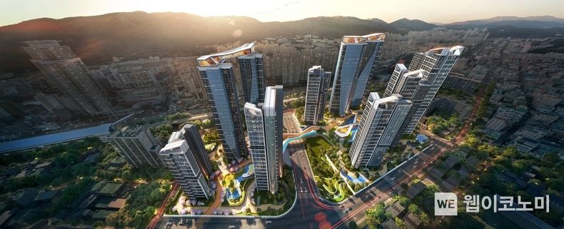 부산 서금사재정비촉진A구역 재개발사업 조감도 2022.08.31 (출처:롯데건설)