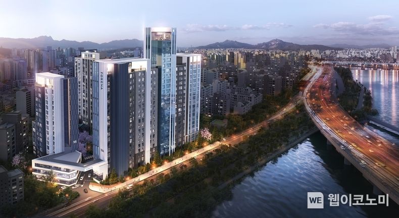 염창 무학아파트 리모델링사업 조감도 2022.09.27 (출처:한화건설)