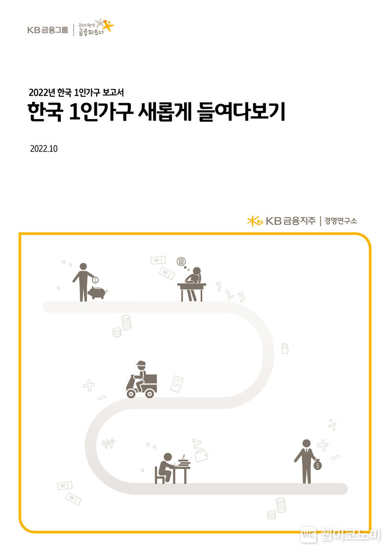 2022년 한국 1인가구 보고서 표지 2022.09.30 (출처:KB금융그룹)