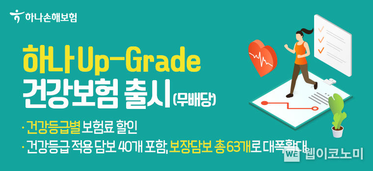 하나업그레이드 건강보험 출시 2022.10.05 (출처:하나손해보험)