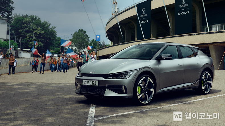 기아의 월드컵 마케팅 캠페인의 히어로 카로 선정된 ‘EV6 GT’ 2022.10.26 (출처:현대차 · 기아 커뮤니케이션센터)