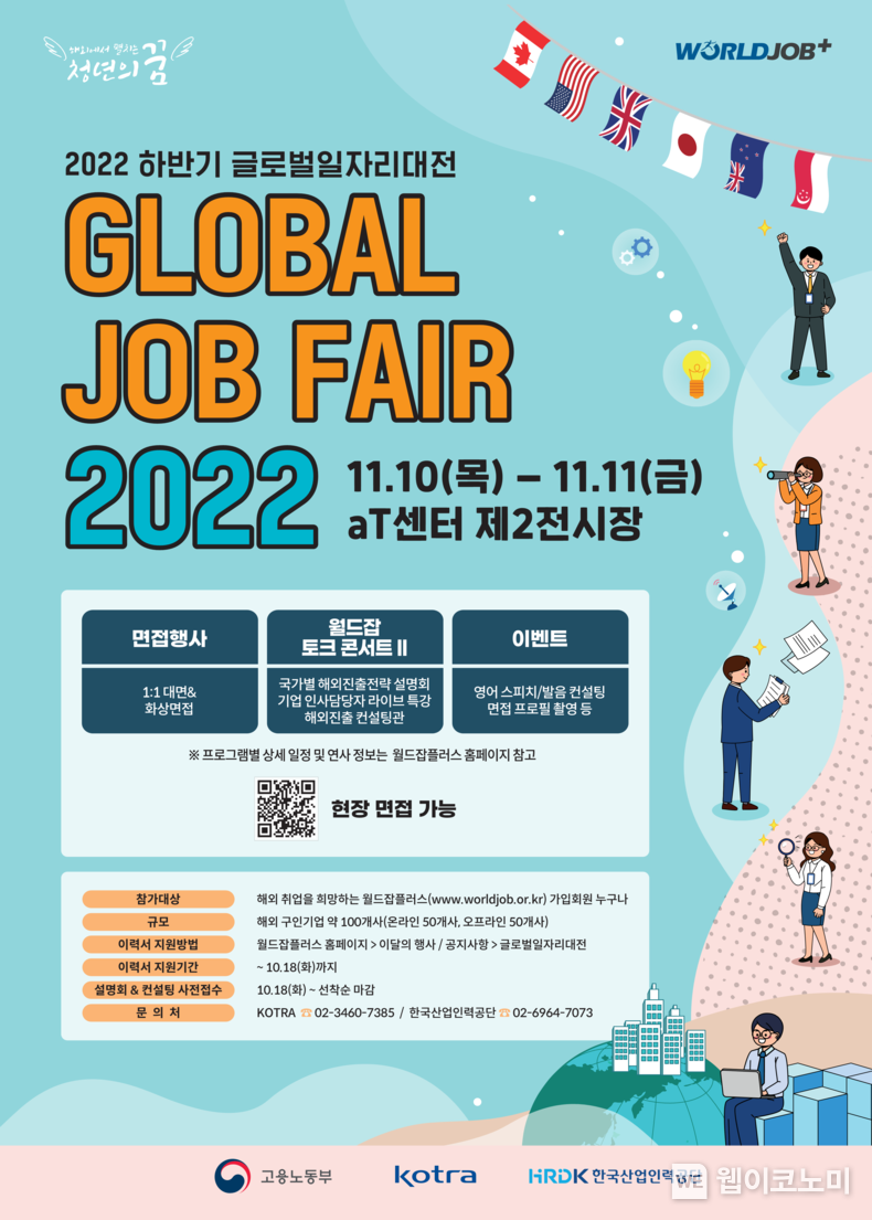 2022 하반기 글로벌일자리대전 포스터 2022.11.09 (출처:KOTRA)