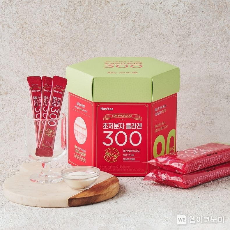 롯데마트 자체브랜드 신상품 해빗 초저분자 콜라겐 300 연출컷 2022.12.05 (출처:롯데마트)