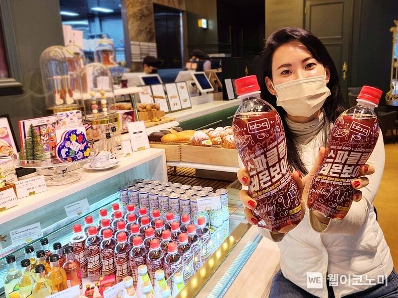 BBQ, 보이차 음료 ‘스파클링 레몬보이’ 500mL 출시 2022.12.15 (출처:제너시스BBQ)