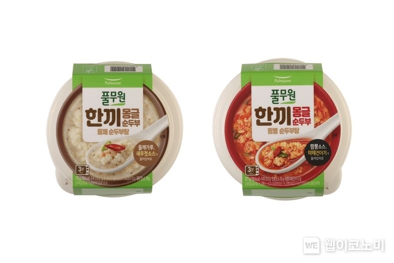 전자레인지 조리만으로 간편하게 즐길 수 있는 풀무원 ‘한끼몽글순두부’ 2종 2022.12.20 (출처:풀무원)
