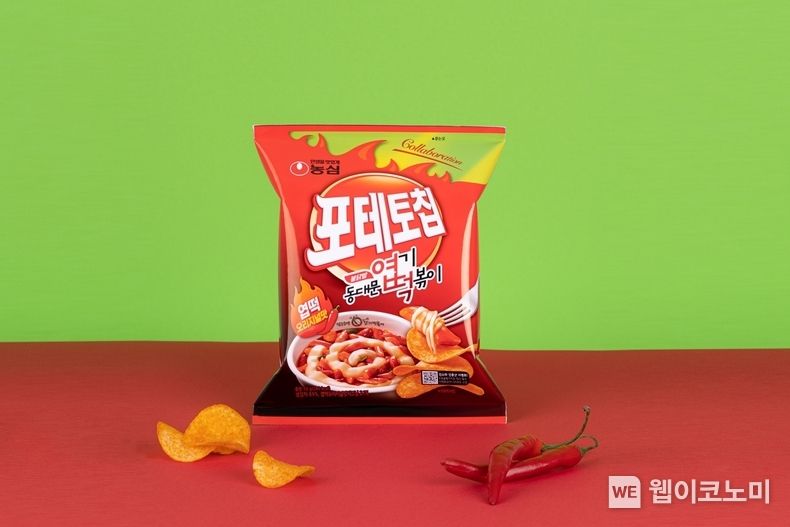 농심 포테토칩 엽떡오리지널맛 사진 2023.02.10 (출처:농심)
