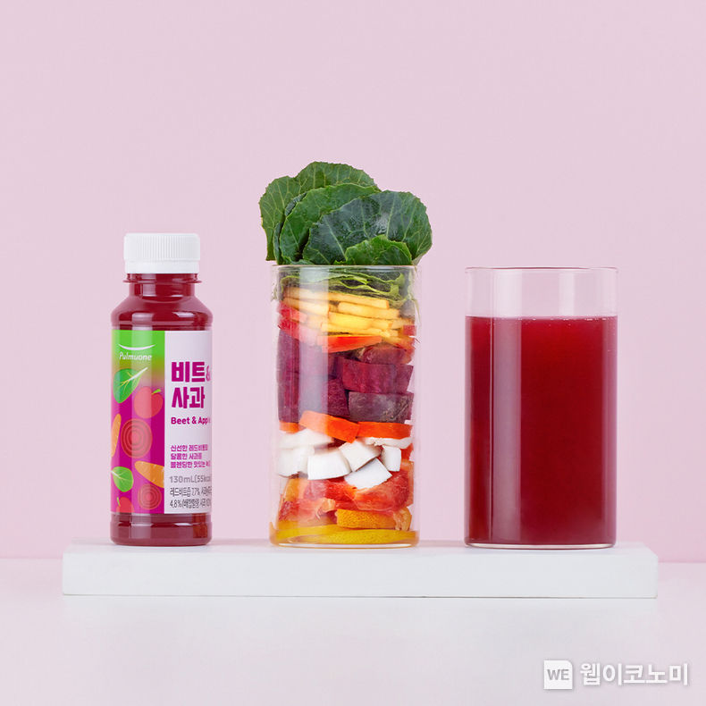 신선한 비트와 달콤한 사과를 맛있게 블렌딩해 만든 녹즙 음료 풀무원녹즙 ‘비트&사과’ 2023.02.14 (출처:풀무원)