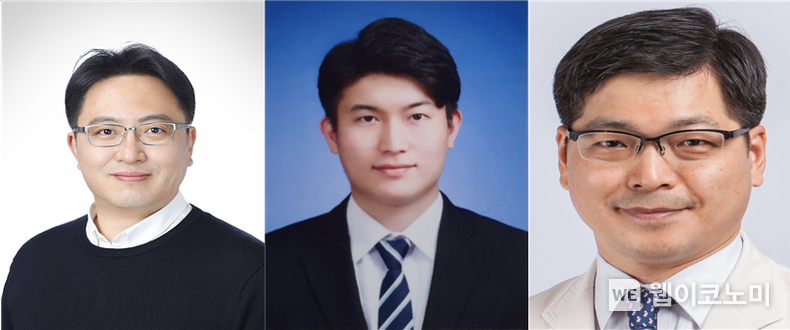 (좌측부터) POSTECH 박성민 교수, POSTECH 강원옥 대학원생, 삼성서울병원 손영민 교수 2023.02.27 (출처:POSTECH)