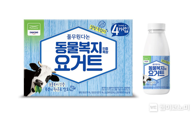 동물복지 원유로 발효한 설탕 무첨가 풀무원다논 ‘풀무원다논 동물복지인증목장 요거트’ 2023.03.02 (출처:풀무원다논)